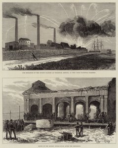 A Woolwich Arsenal rakétagyárának felrobbanása