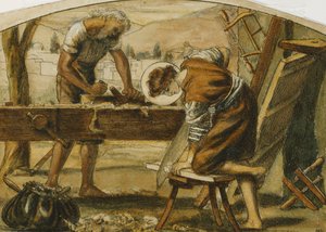 Az asztalos, alkotó: Arthur Hughes