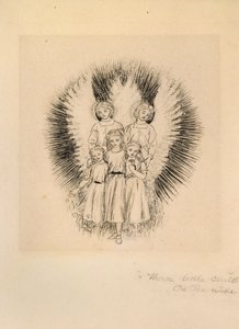 Három kisgyermek a széles földön, 19. század vége alkotó: Arthur Hughes