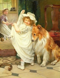 A fürdő előtt alkotó: Arthur John Elsley