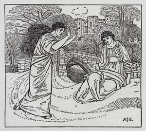 Hans Christian Andersen: Egy anya története (litho) alkotó: Arthur Joseph Gaskin
