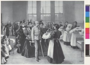 Ferenc József császár és kísérete