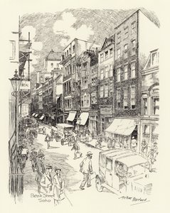 Beak Street, Soho (litho)