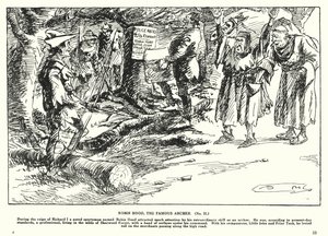 Robin Hood, a híres íjász (litográfia)