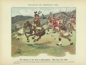A skótok előrenyomulása Bannockburnnél. Kr. u. 1314. június 24. (színes litográfia) alkotó: Arthur Moreland