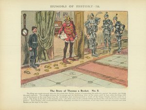 Thomas a Becket története. No. 5 (színes litográfia) alkotó: Arthur Moreland