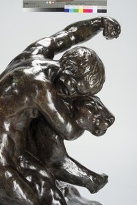 Puma és gyermek (bronz) alkotó: Arthur Putnam