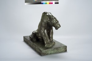 Puma on Guard (bronz) alkotó: Arthur Putnam