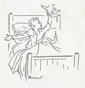 Egy fiú az ágyban alkotó: Arthur Rackham