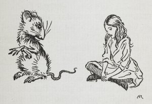 Alice és az egér alkotó: Arthur Rackham