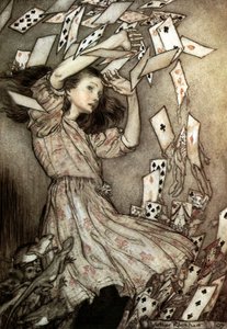 Alice kalandjai Csodaországban (más néven Alice Trough The Looking Glass), Lewis Carroll, Arthur Rackham illusztrációja 1907-ben alkotó: Arthur Rackham
