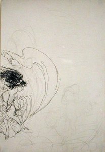 A szivattyúnál (ceruza papíron) alkotó: Arthur Rackham