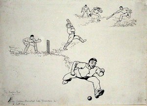 „Vágott, rajzolt, beakasztott”, illusztráció Horace Bleackley „További történetek a tuskókról” című könyvéből, 1902-ben (toll és tinta papíron) alkotó: Arthur Rackham
