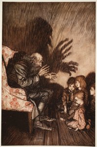 Inkább a felnövekvő nemzedék között kötött barátságot, akivel hamarosan nagy kegybe is nőtt. A Washington Irving által készített Rip Van Winkle-től, kocsmától. 1910 alkotó: Arthur Rackham