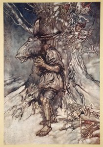 Énekelni fogok, hogy hallják, nem félek, illusztráció William Shakespeare Szentivánéji álom című művéből, 1908 alkotó: Arthur Rackham