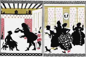 Illusztráció a Fairy Tale Hamupipőkéhez alkotó: Arthur Rackham