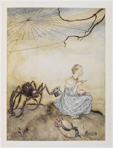 Kis Miss Muffet alkotó: Arthur Rackham