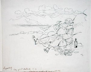„Most St. Medard a Nílus partján lakott”, illusztráció a „The Ingoldsby Legends, or Mirth and Marvels” című művéből, Thomas Ingoldsby 1898-ban megjelent (toll és tinta papíron) alkotó: Arthur Rackham