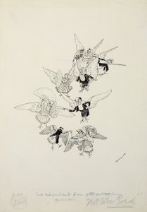 Az egyik legszebb tánc, amit valaha láttál, illusztrációja a The Zankiwank and the Bletherwitchből, S.J. Adair Fitzgerald, 1896-ban megjelent (toll és tinta) alkotó: Arthur Rackham