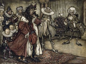 A király felkészítése, alkotó: Arthur Rackham