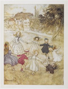 Ring-a-ring-a-rózsák alkotó: Arthur Rackham
