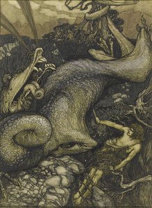 Sigurd, a sárkányölő, 1901 alkotó: Arthur Rackham