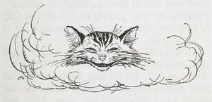A Cheshire Cat alkotó: Arthur Rackham