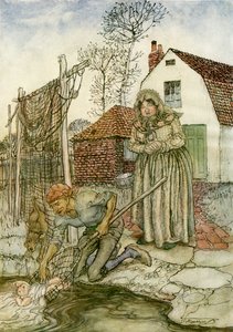 A hal és a gyűrű alkotó: Arthur Rackham