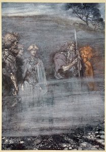 „Az istenek elhalványulnak és megöregednek Freia elvesztése miatt”, 1910. alkotó: Arthur Rackham
