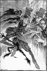 Edgar Allan Poe: „A perverz mestere”. alkotó: Arthur Rackham