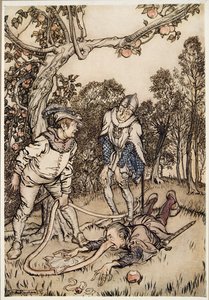 Az orrfa, a Little Brother & Little Sister és a Grimm testvérek egyéb meséiből, pub.1917 alkotó: Arthur Rackham