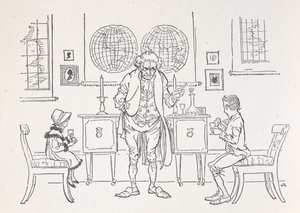 Két gyerek és iskolamestereik alkotó: Arthur Rackham