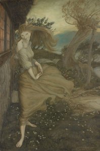 Undine az ablaknál alkotó: Arthur Rackham