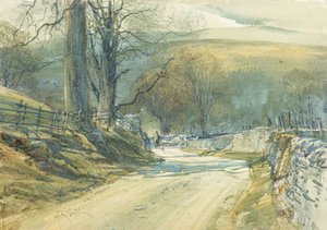 The Winding Road, Upper Wharfedale (akvarell)
