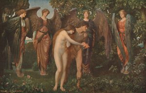 „Ádám és Éva kiűzése az Édenből”, 1897, 1930. alkotó: Arthur Trevethin Nowell