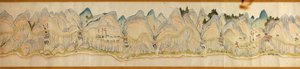 16 000. szállított. Tájolása észak jobbra. Dombormű ábrázolva. Madártávlat. Takarja a Wei folyót Baoji Xianban, Shanxi Sheng-t Shu Dao-ig a Shanxi-Sichuan határon. Településeket, pihenőhelyeket, állomásokat, fogadókat, templomokat, hegyi hágókat, falakat j