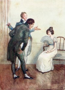 Illusztráció a Northanger Abbey számára, Jane Austen alkotó: Arthur Wallis Mills