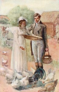 Illusztráció a Northanger Abbey számára, Jane Austen alkotó: Arthur Wallis Mills