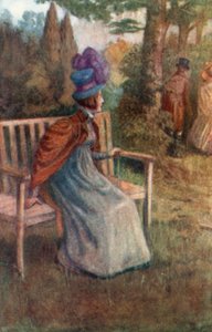 Illusztráció a Northanger Abbey számára, Jane Austen alkotó: Arthur Wallis Mills