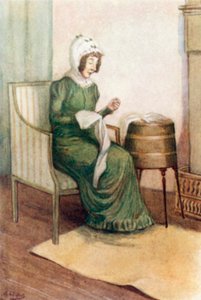 Illusztráció a Büszkeség és balítélethez, Jane Austen alkotó: Arthur Wallis Mills