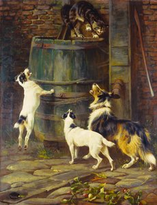 Csak játszani akarunk (olaj, vászon) alkotó: Arthur Wardle