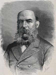 AMADOR DE LOS RIOS, Jose (1818-1878). Angol történész és szemita. "La Ilustracion Espanola y Americana. Metszet.