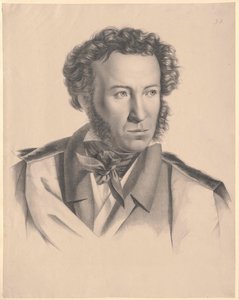 Alekszandr Szergejevics Puskin (nyomtatás) alkotó: Artist Unknown