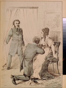 Alekszandr Puskin (1799-1837) (litográfia) alkotó: Artist Unknown