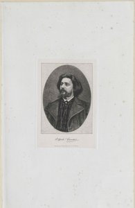 Alphonse Daudet (nyomtatás) alkotó: Artist Unknown