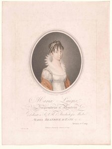 Mária Lujza osztrák-modéniai főhercegnő alkotó: Artist Unknown
