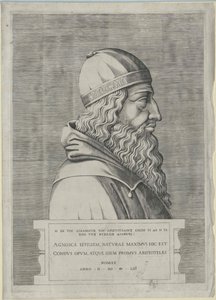 Arisztotelész (nyomtatás) alkotó: Artist Unknown