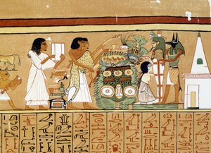 Művészet Egyiptomban: az elhunyt múmiája kapja az utolsó ápolást.