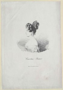 Caroline Bauer (nyomtatás) alkotó: Artist Unknown