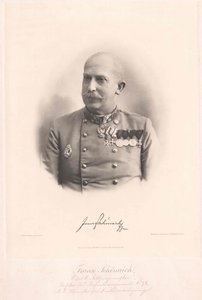 Franz Baron Schoenaich (nyomtatás) alkotó: Artist Unknown